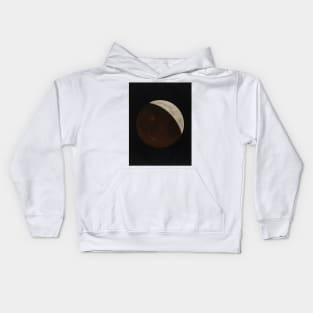 Partial Eclipse of the Moon by Etienne Leopold Trouvelot Kids Hoodie